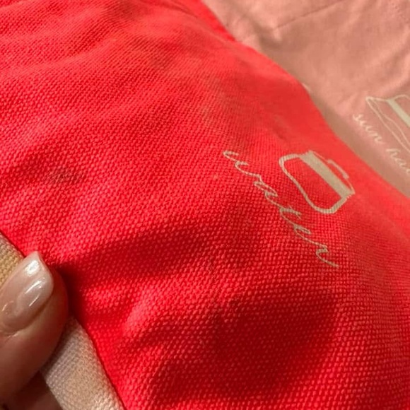 Victoria's Secret Pink and Coral Tote Bag - Picture 3 of 3